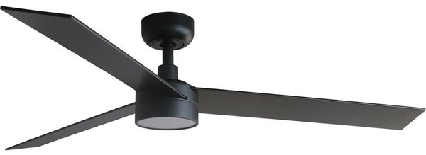 FARO 34298WT-1TW - LED Димируем вентилатор RUDDER L LED/18W/230V черен Ø 132 см WT + д.у