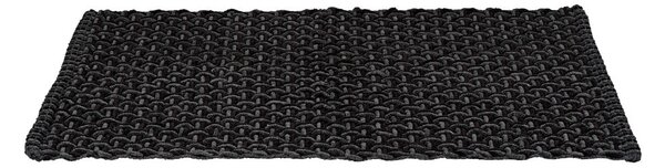 Антрацитен текстилен килим за баня 50x80 cm Ecoli – Wenko