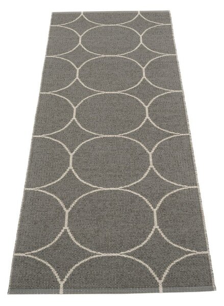 Тъмносива пътека за открито и закрито 70x200 cm Boo Charcoal Linen – Pappelina