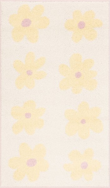Детски килим в цвят слонова кост и жълто 120x170 cm Dazzy Vanilla – FD