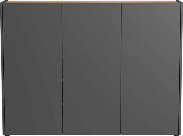 Антрацитно шкафче от декор от дъб 138x105x25 cm Libbiano – Germania