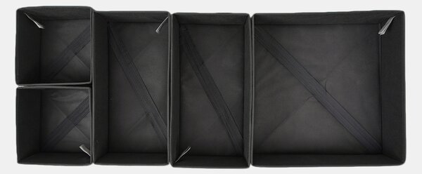 Sinsay - 5 pack сгъваеми органайзери за гардероб - черeн