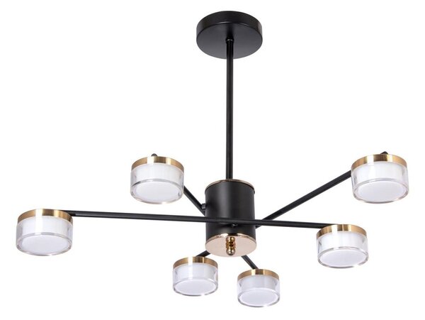 LED Полилей 6xLED/6W/230V 3000-6500K Ø 59 см златист/черен