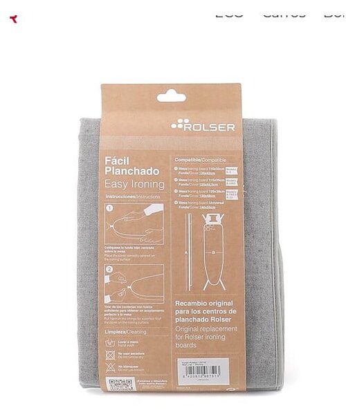 Покривало за дъска за гладене 140x55 cm Universal – Rolser