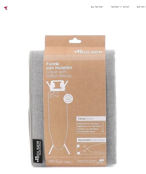 Покривало за дъска за гладене 140x55 cm Universal – Rolser