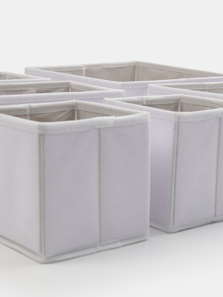 Sinsay - Комплект органайзери за гардероб 6-pack - бял