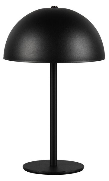 Матово черно LED настолна лампа с метален абажур (височина 21 cm) Munoz – Reality