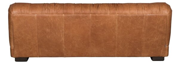Кожен диван в цвят кафяв коняк 214 cm Douglas – Dutchbone