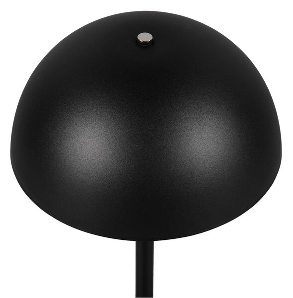 Матово черно LED настолна лампа с метален абажур (височина 21 cm) Munoz – Reality