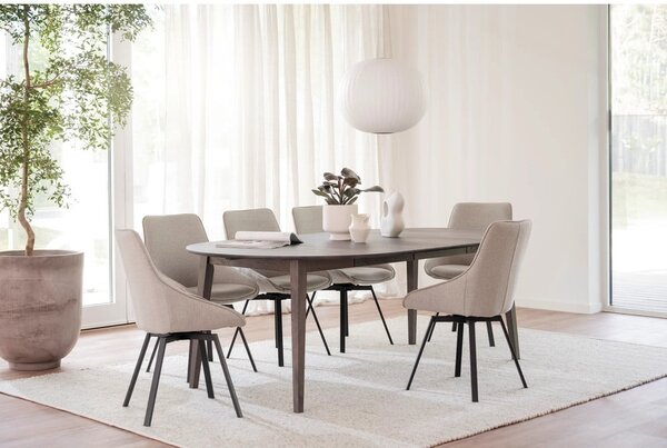 Кръгла сгъваема трапезна маса от масивен дъб ø 120 cm Filippa – Rowico