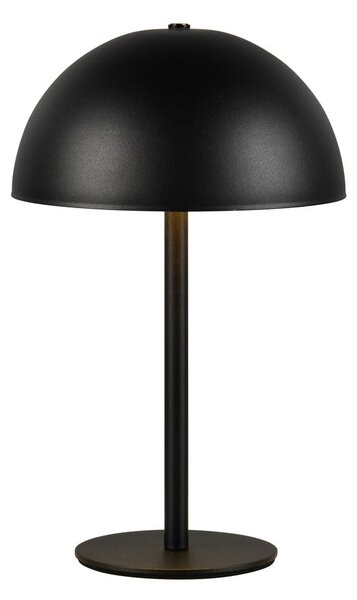 Матово черно LED настолна лампа с метален абажур (височина 21 cm) Munoz – Reality