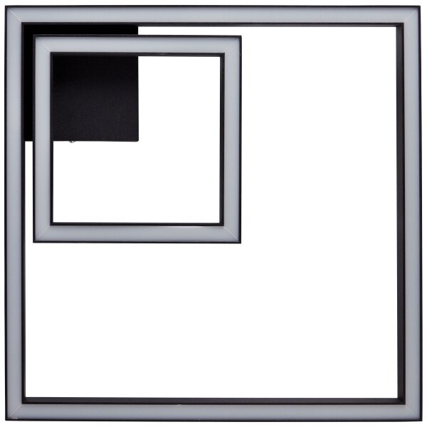 Brilliant - LED Плафониера QUON LED/24W/230V 3000K 40x40 см черен