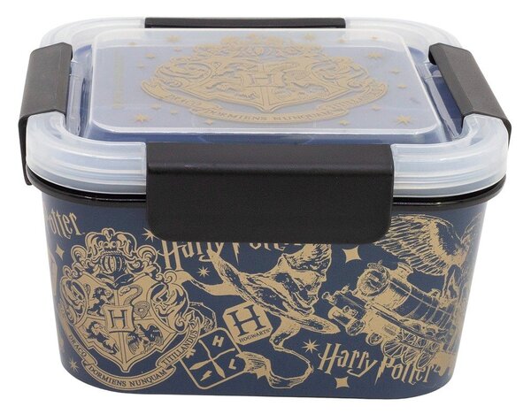Тъмносиня пластмасова детска кутия за храна Harry Potter – STOR