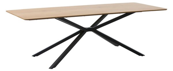 Трапезна маса с дъбов плот 100x200 cm Cesura – Unique Furniture
