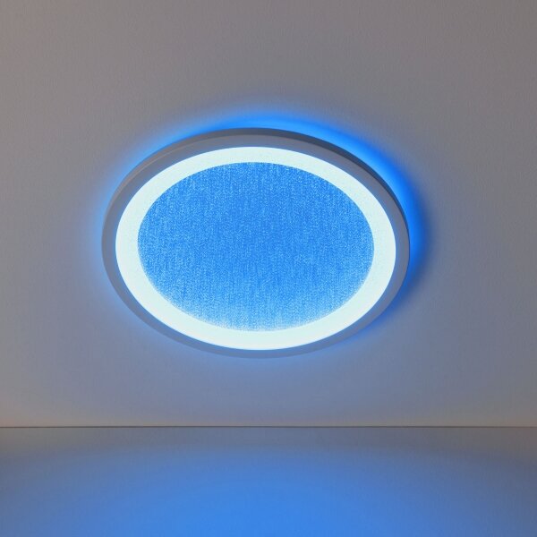 Brilliant -LED RGB Димируем плафон TANIDA LED/22W/230V 3000-6500 + д.у