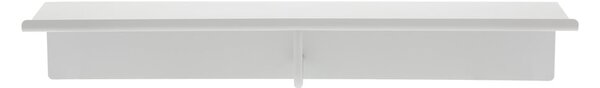 Светлосива стоманена стенна закачалка с рафт 21,5 cm A-Coat – Zone