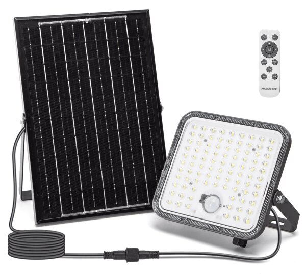 Aigostar - LED соларен прожектор с възможност за димиране и вграден сензор LED/120W/3,4V IP66 + DO