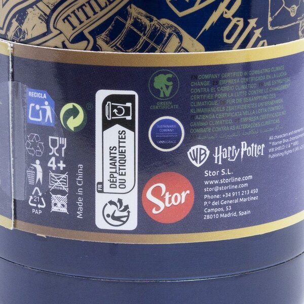 Тъмносин детски термос от неръждаема стомана 665 ml Harry Potter – STOR