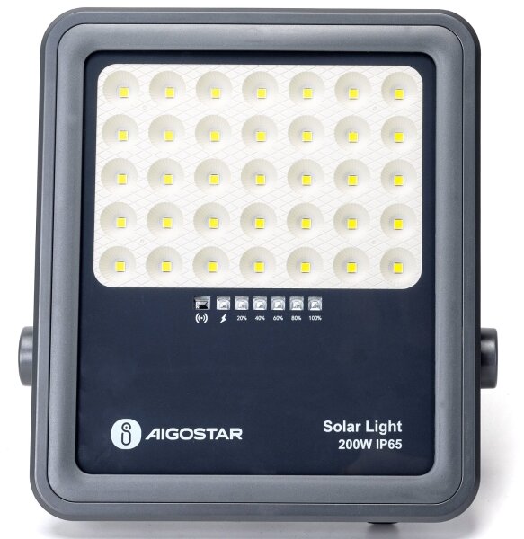 Aigostar - Димируем соларен LED прожектор LED/200W/3,4V IP65 + ДУ