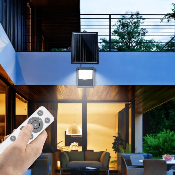 Aigostar - Димируем соларен LED прожектор LED/200W/3,4V IP65 + ДУ
