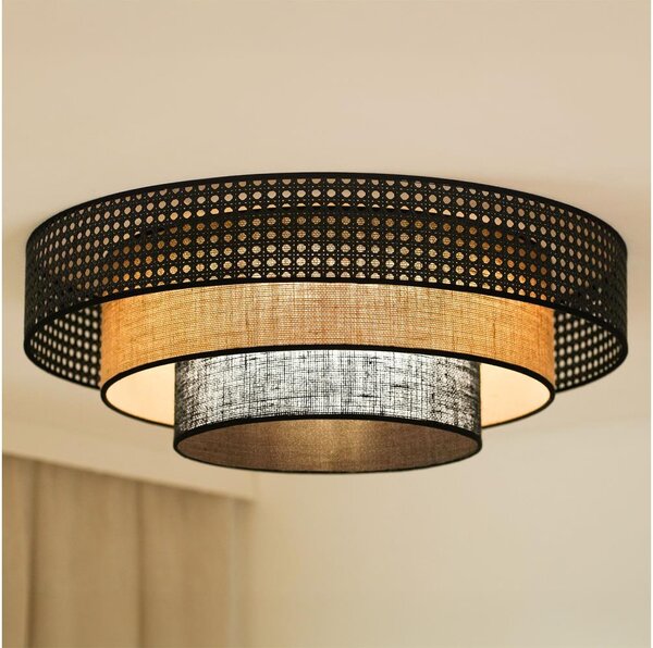 Brilagi - LED таванно осветление DAKOTA LUNETA LED/12W/230V пр. 60 см черно/рата