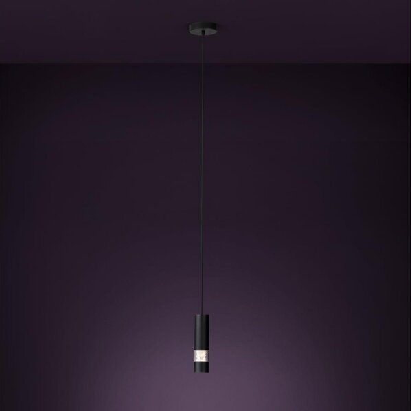 Eglo 39705 - LED Пендел BERNABETA 1xGU10/4,6W/230V черен