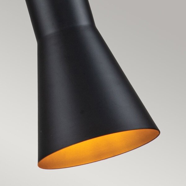 Elstead ETOILE-P-S-MB - Пендел ETOILE 1xE27/60W/230V Ø 13,3 см черен