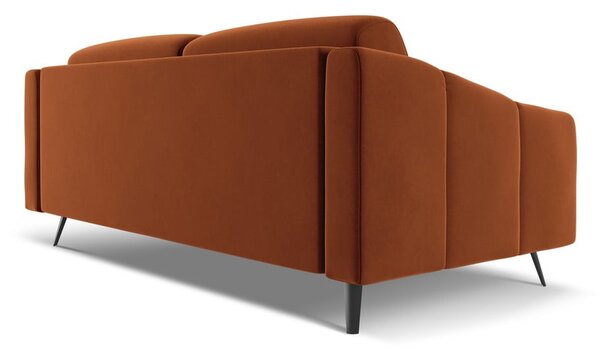 Оранжев кадифен диван 202 cm Nalu – Makamii