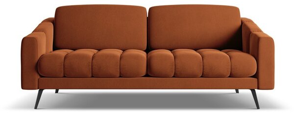 Оранжев кадифен диван 202 cm Nalu – Makamii