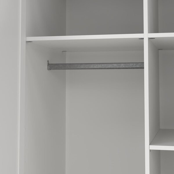 Бял гардероб 99x200x62 cm Billund – Tvilum