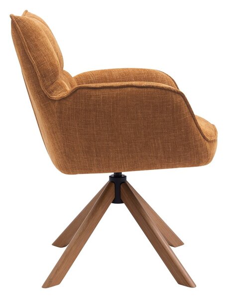 Оранжеви тапицирани трапезни столове в комплект 2 бр. Marilla – Unique Furniture