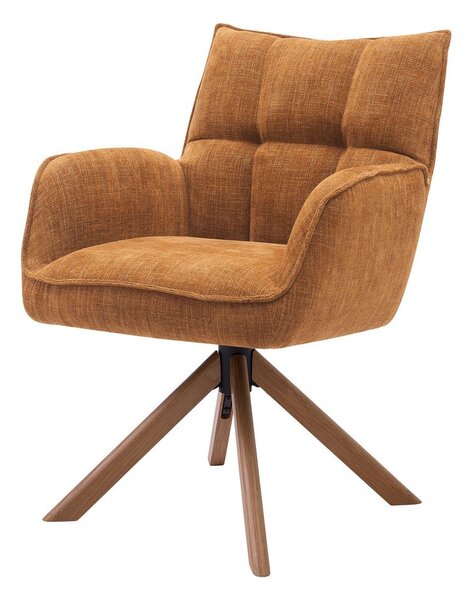 Оранжеви тапицирани трапезни столове в комплект 2 бр. Marilla – Unique Furniture
