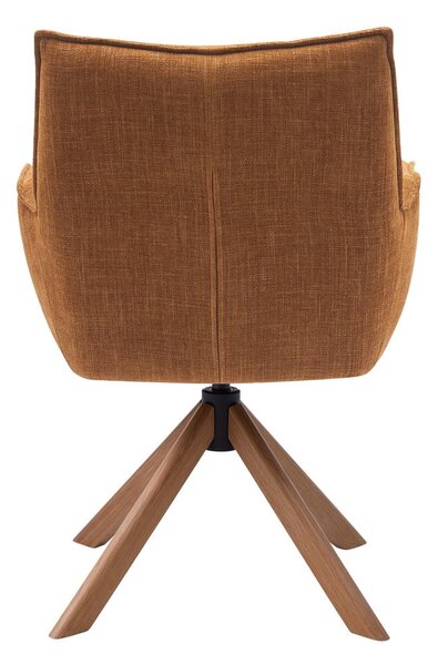 Оранжеви тапицирани трапезни столове в комплект 2 бр. Marilla – Unique Furniture
