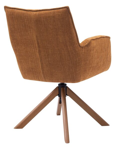 Оранжеви тапицирани трапезни столове в комплект 2 бр. Marilla – Unique Furniture