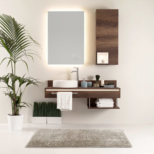 Бежов килим за баня 50x70 cm Bati – Restilo