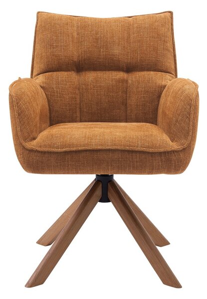 Оранжеви тапицирани трапезни столове в комплект 2 бр. Marilla – Unique Furniture