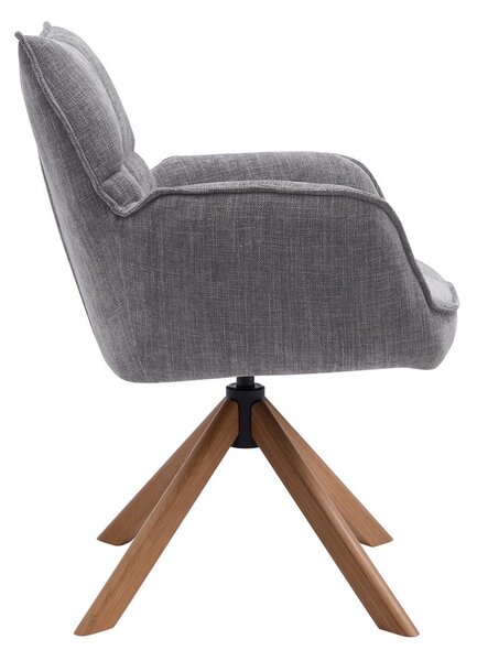 Сиви тапицирани трапезни столове в комплект 2 бр. Marilla – Unique Furniture