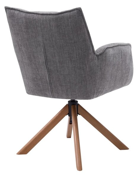 Сиви тапицирани трапезни столове в комплект 2 бр. Marilla – Unique Furniture
