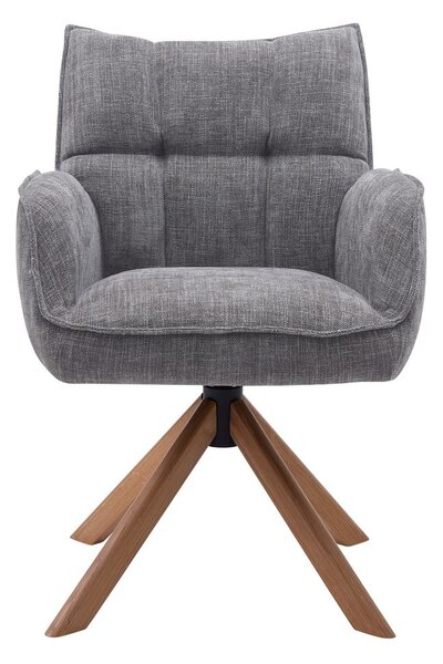 Сиви тапицирани трапезни столове в комплект 2 бр. Marilla – Unique Furniture