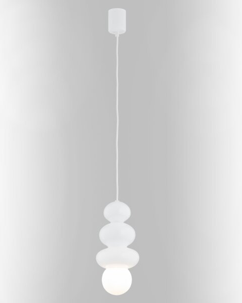 Argon 8785 - Полилей за баня на нишка ORLANDO PLUS 1xG9/6W/230V IP44 бял