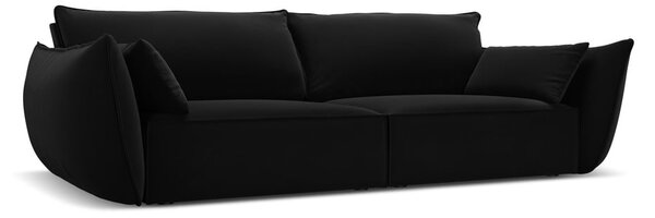 Черен кадифен диван 208 cm Vanda – Mazzini Sofas