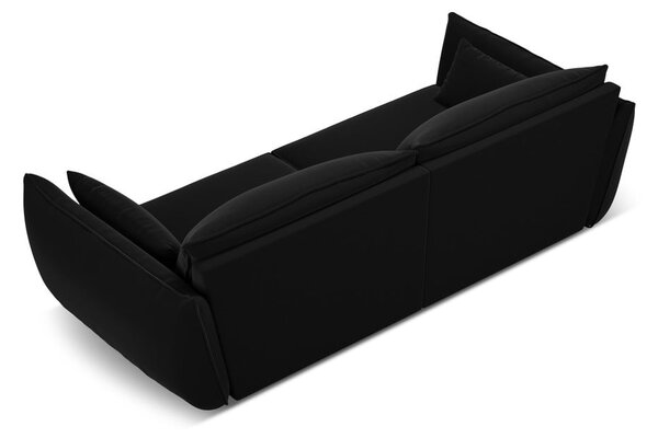 Черен кадифен диван 208 cm Vanda – Mazzini Sofas