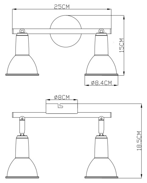 Globo 54648-2 - Спот 2xE14/40W