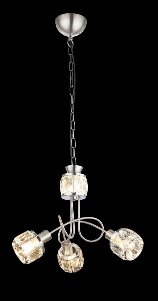 Globo 54356-3H - LED Полилей на въже KRIS 3xE14/40W/230V + LED/5W