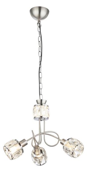 Globo 54356-3H - LED Полилей на въже KRIS 3xE14/40W/230V + LED/5W