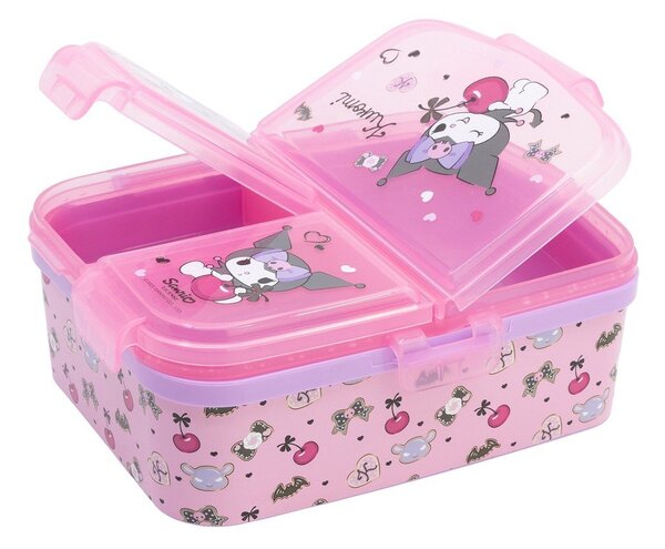 Розова пластмасова детска кутия за храна Kuromi – STOR