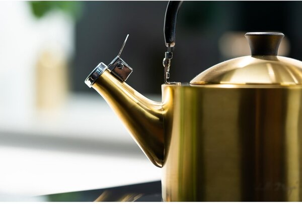 Чайник от неръждаема стомана в златист цвят1,5 l Diamante – Vialli Design