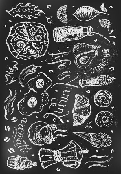 Черен килим подходящ за пране 50x80 cm Life Is Yummy – Vitaus