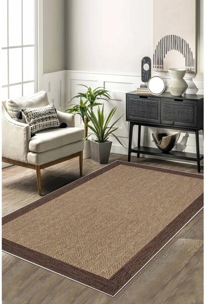 Бежов килим подходящ за пране 50x80 cm Daphne – Vitaus