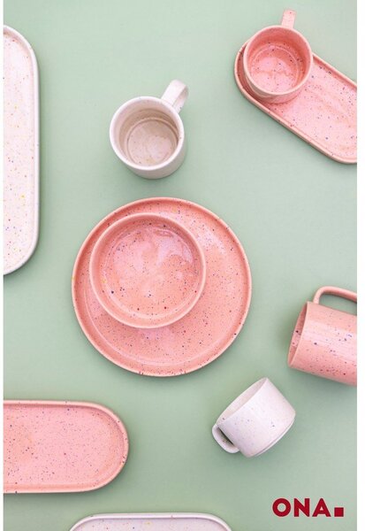 Бежова глинена чаша 330 ml Fika – ONA